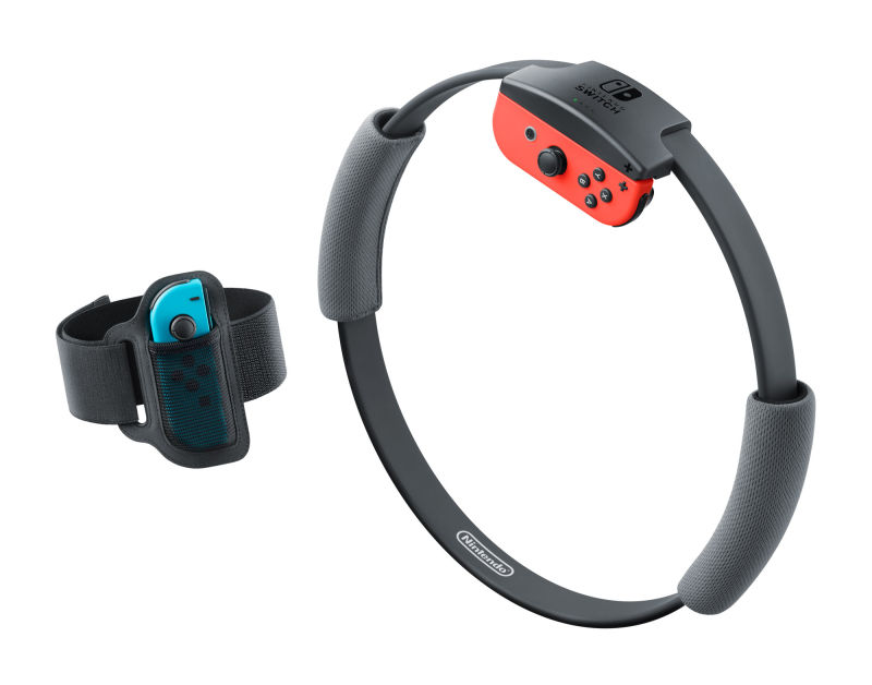 Illustration for article titled Nintendo quiere que hagas ejercicio sujetando un Joy-Con a la pierna y el otro a un aro de pilates